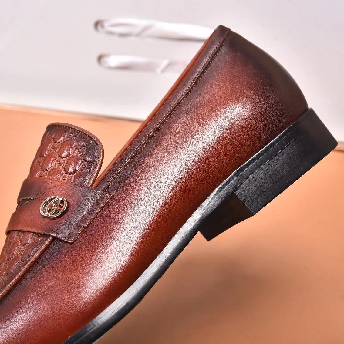 Men's shoes💰540📛📛Original (water-dyed cowhide) Gucci GUCCI official website formal shoes🌀 Italian🇮🇹imported cowhide➕top imported water-dyed cowhide lining💋Finely handmade original bottom, the real thing looks better when photographed in person Standard size 38-44
